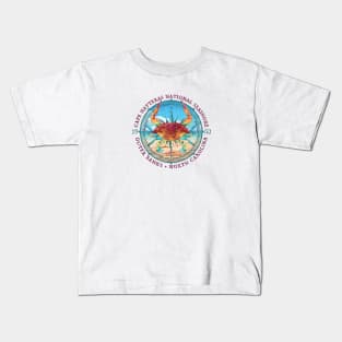 Cape Hatteras National Seashore, Outer Banks, North Carolina with Blue Crab Kids T-Shirt